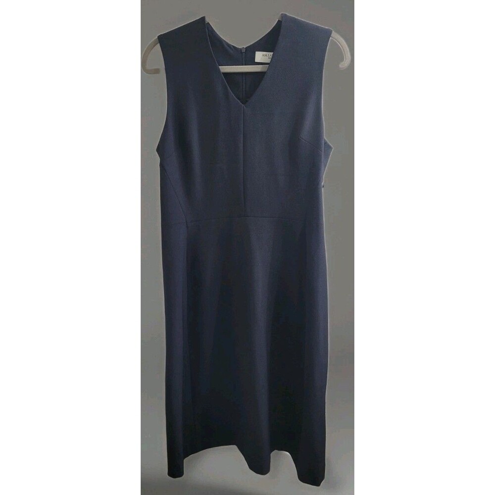 MM. Lafleur Women's Size 10 Navy Blue Sleeveless Annie Sheath Dress Career